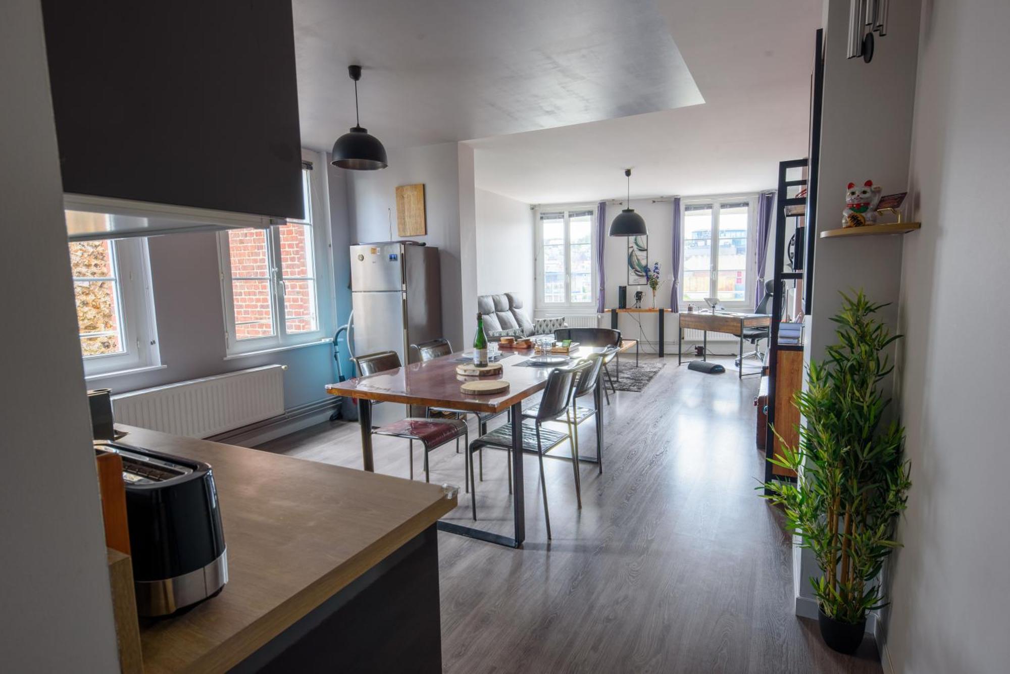 A Babord Fecamp Appartement Vue Port Et Mer Linge Inclus エクステリア 写真